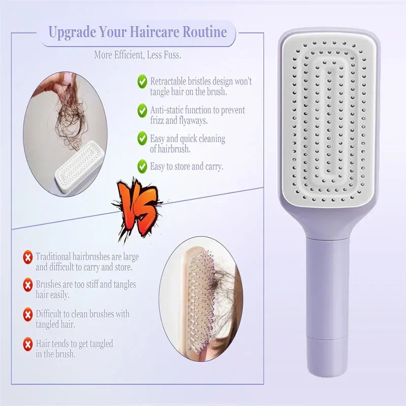 Self Cleaning Hair Brush